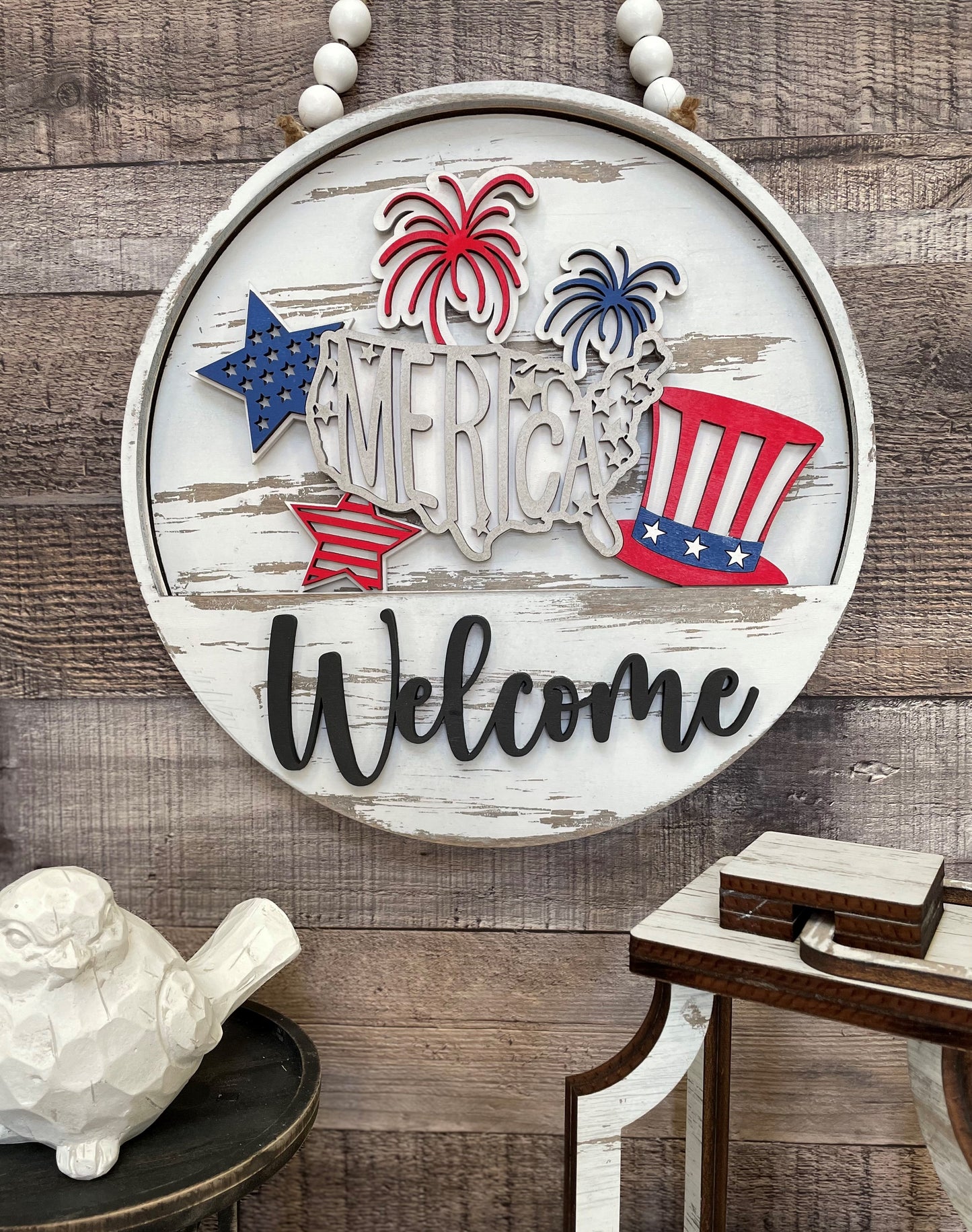 Welcome door hanger interchangeables
