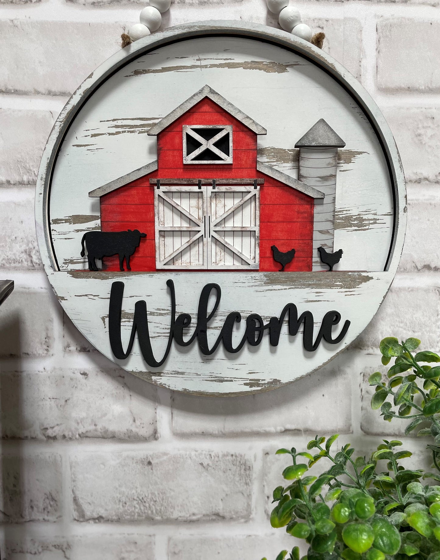 Welcome door hanger interchangeables