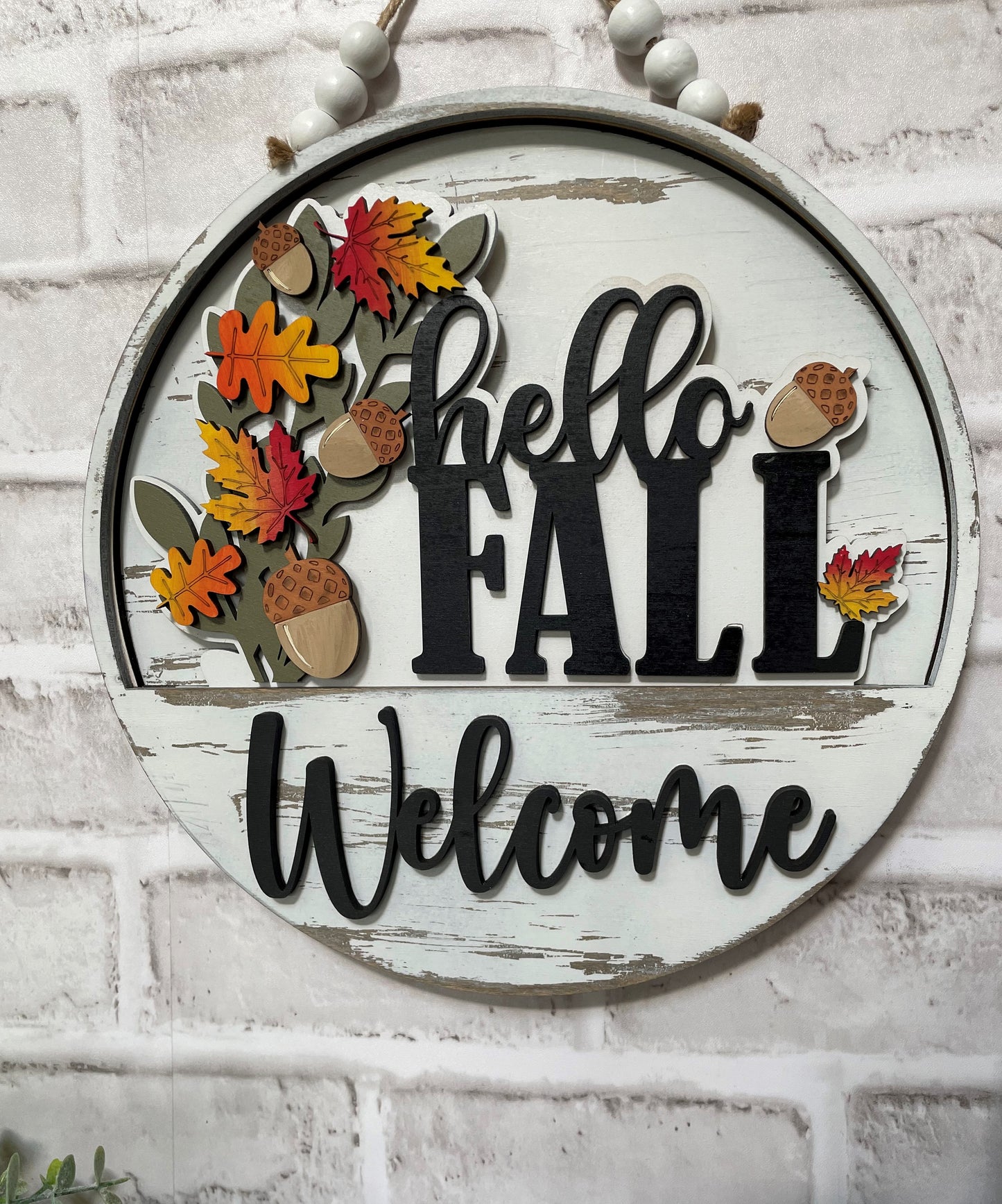 Welcome door hanger interchangeables