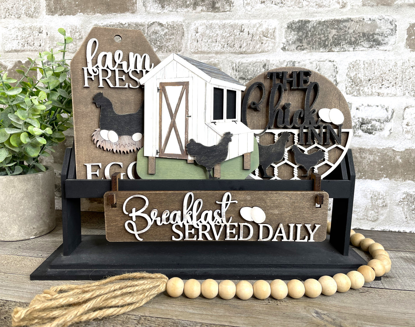 Wagon insert - Chicken Breakfast Served Daily