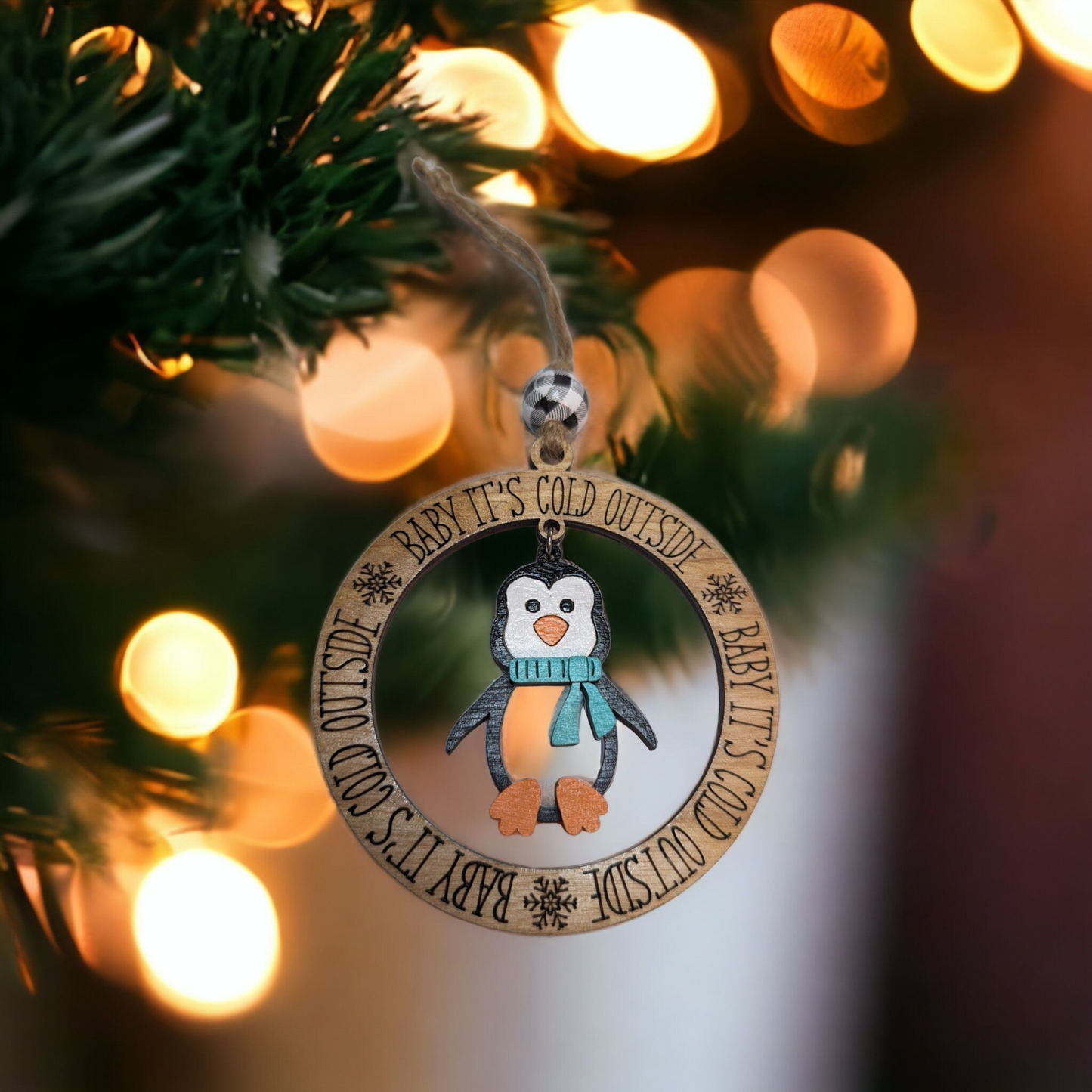 Baby It's Cold Penguin ornament