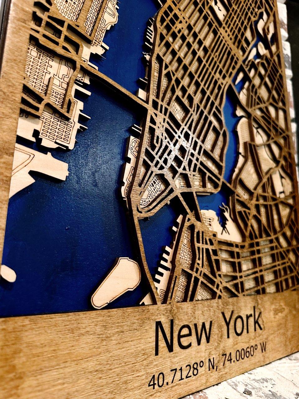 New York City 3-D Map