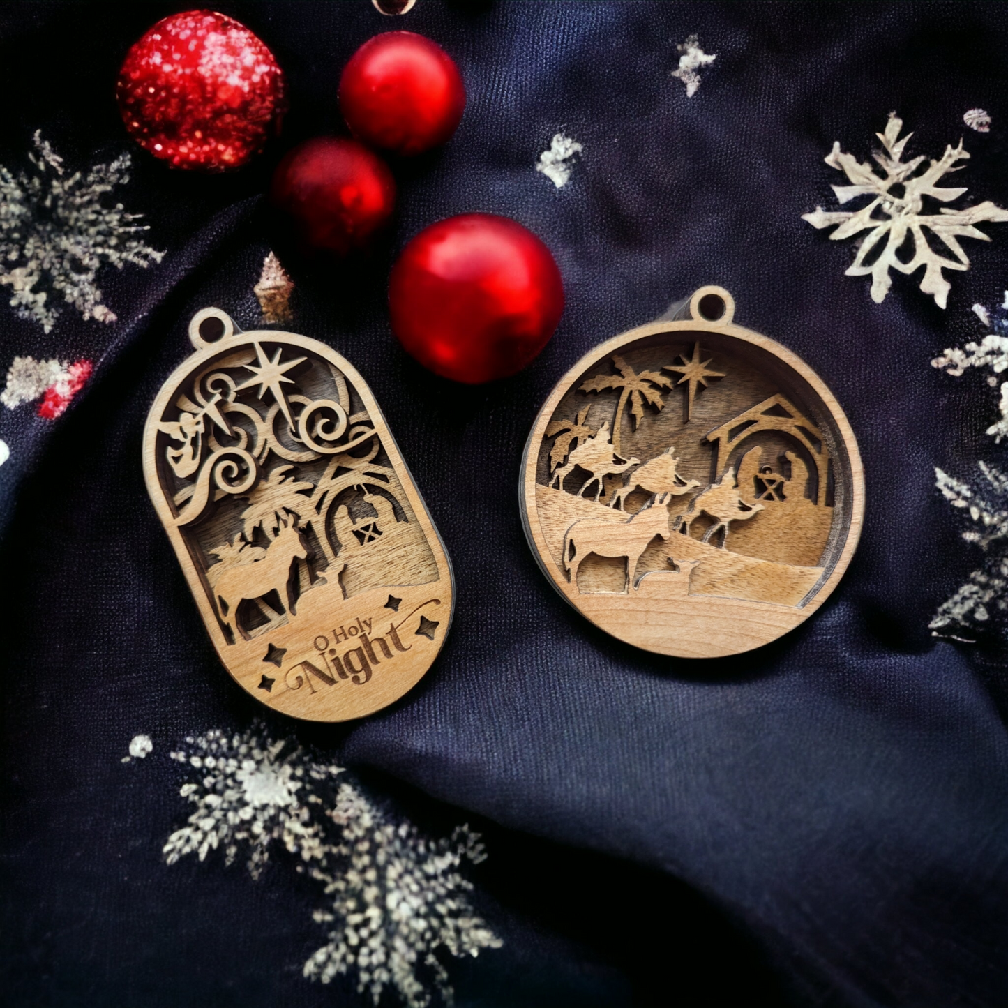 Manger scene ornaments
