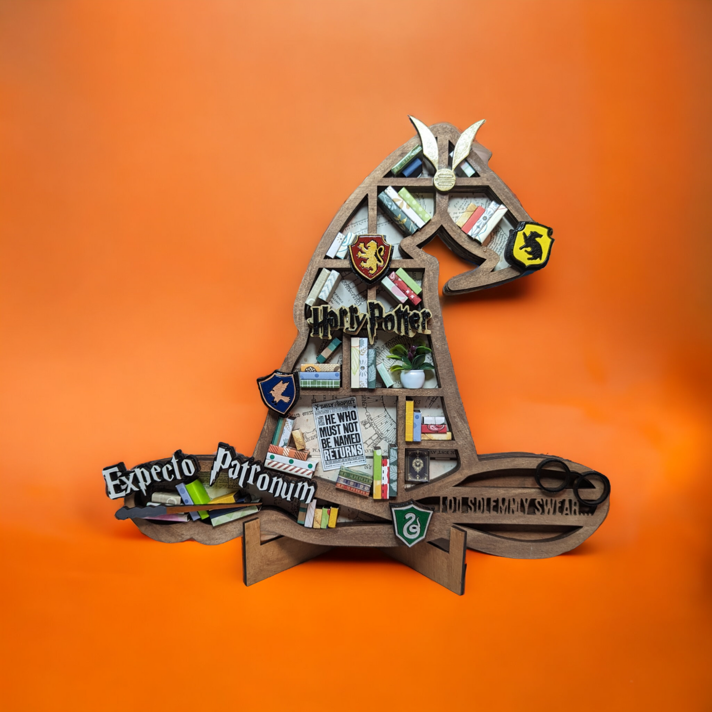 The Sorting Hat mini bookshelf