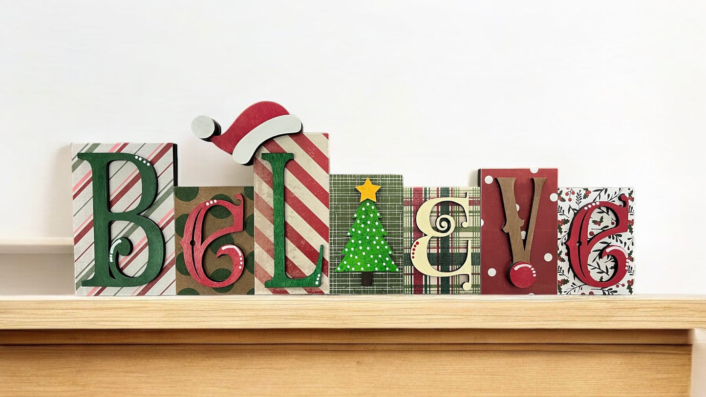 Christmas/Winter Word Blocks