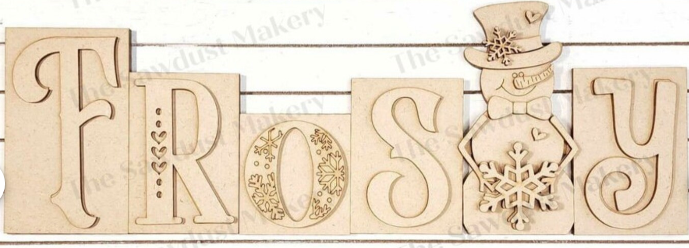 Christmas/Winter Word Blocks
