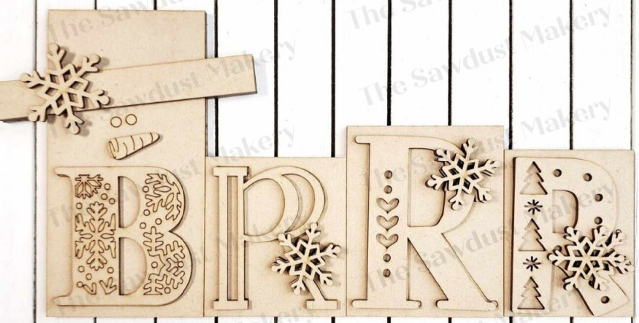 Christmas/Winter Word Blocks