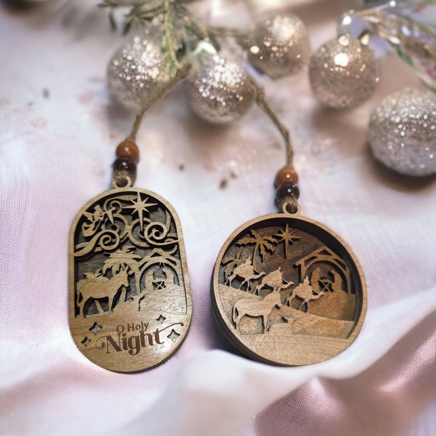 Manger scene ornaments