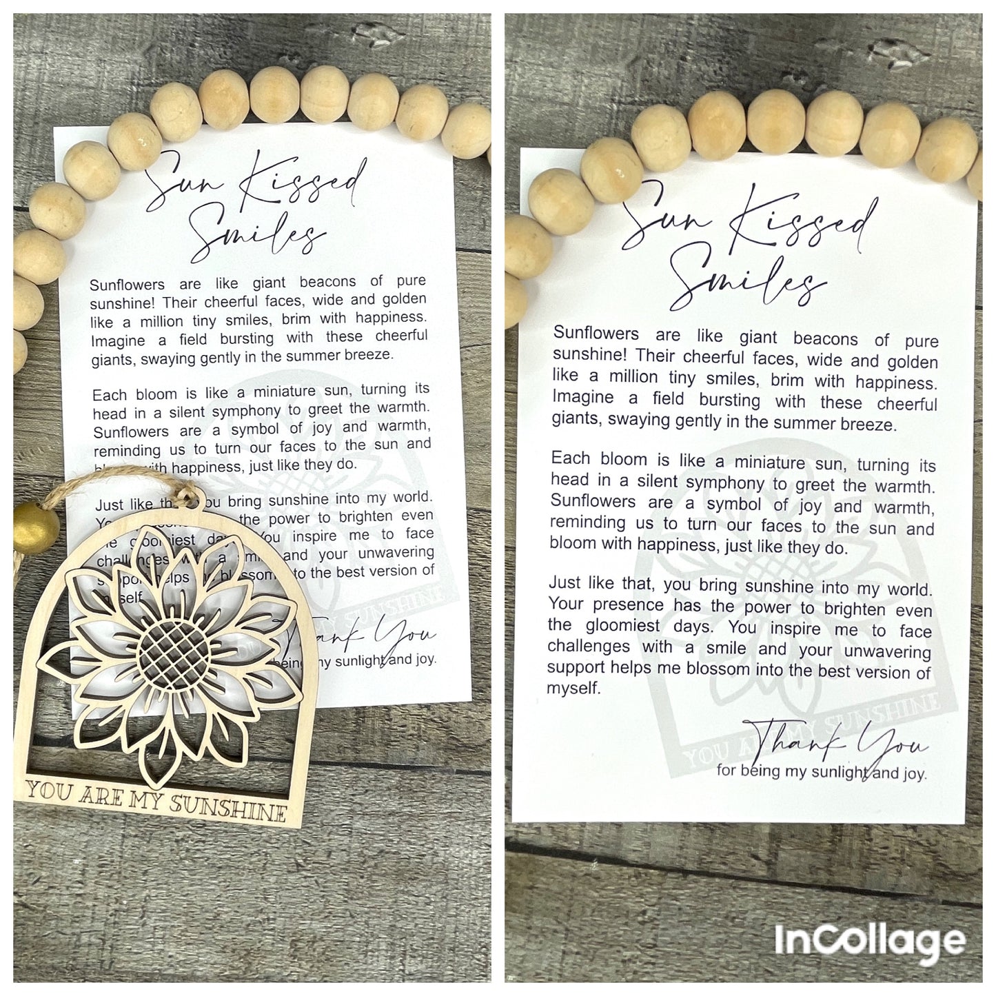 Story card car charms/ornaments