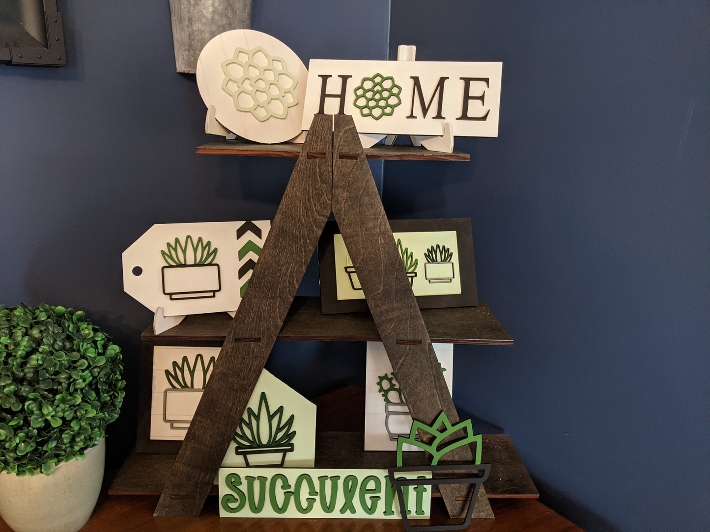 Succulent tiered tray