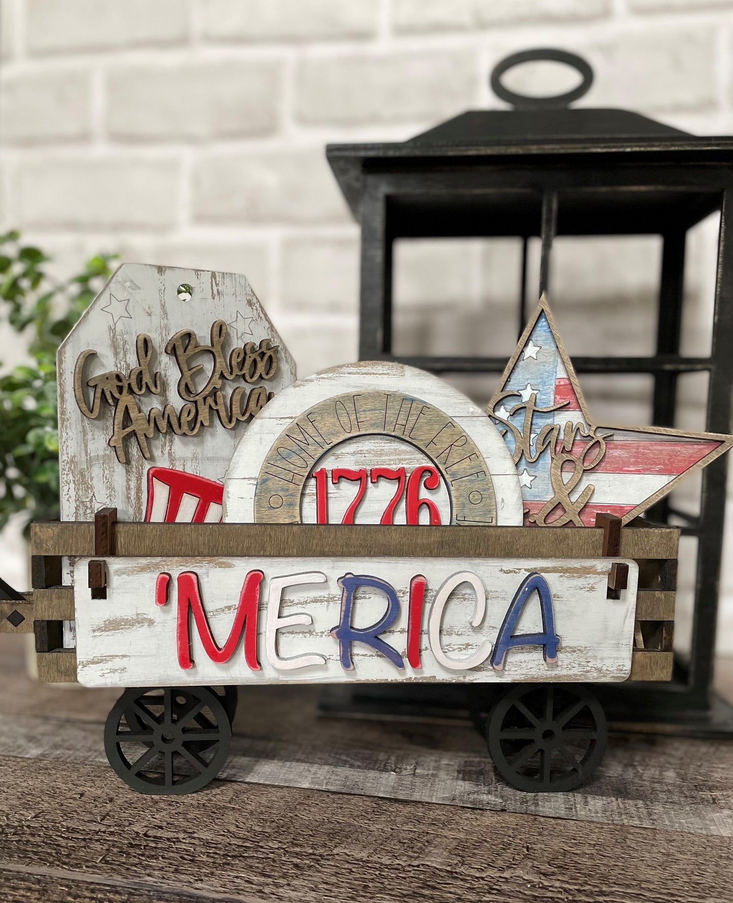 Wagon insert - God Bless America