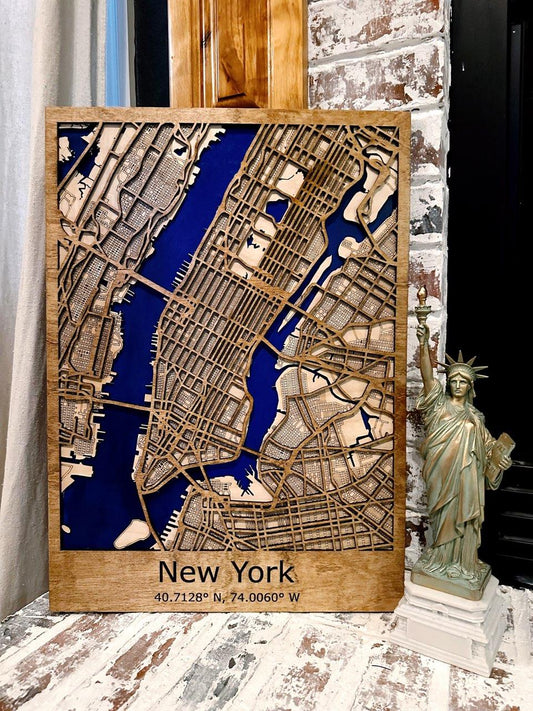 New York City 3-D Map