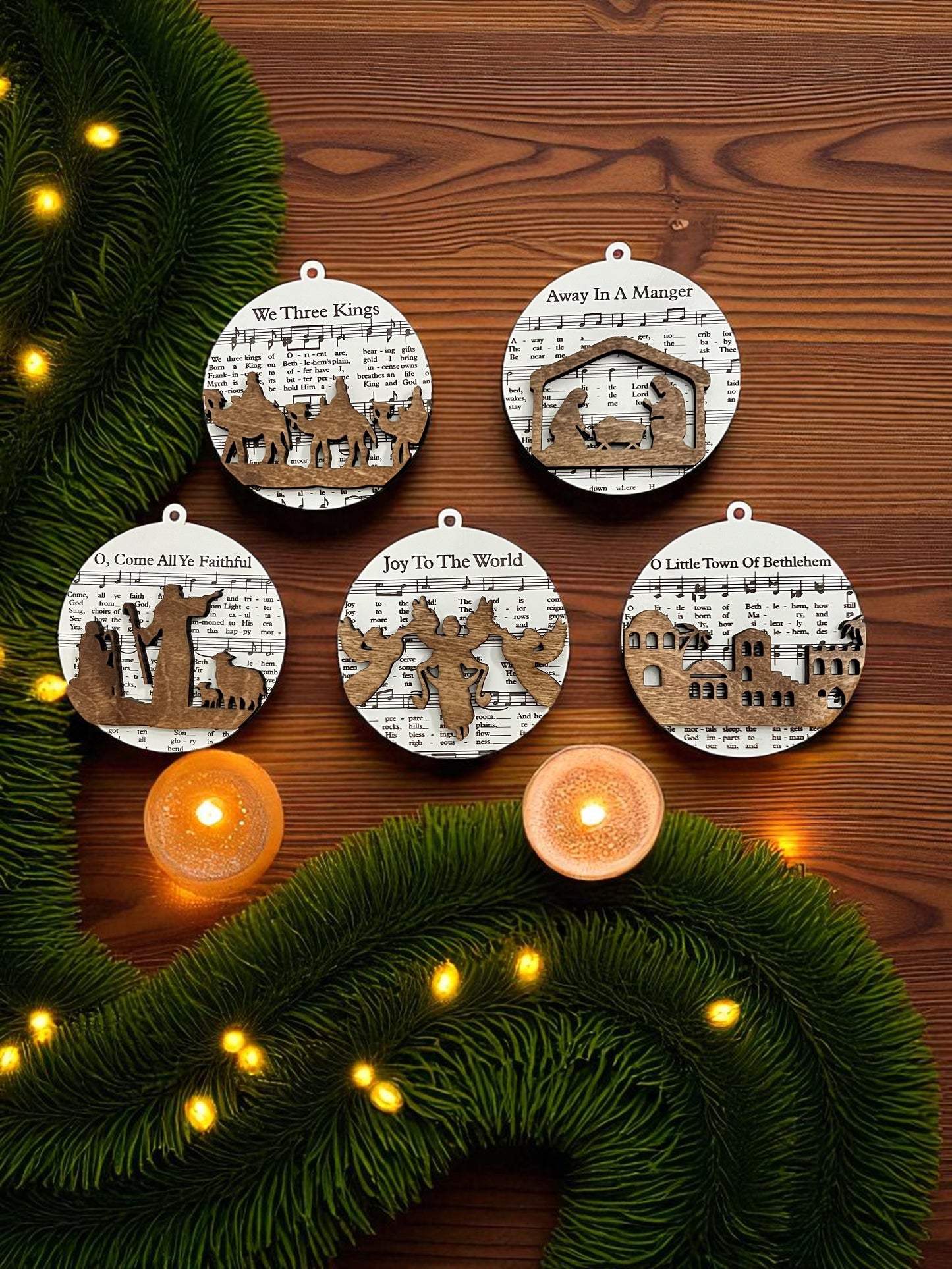 Christmas Song ornaments