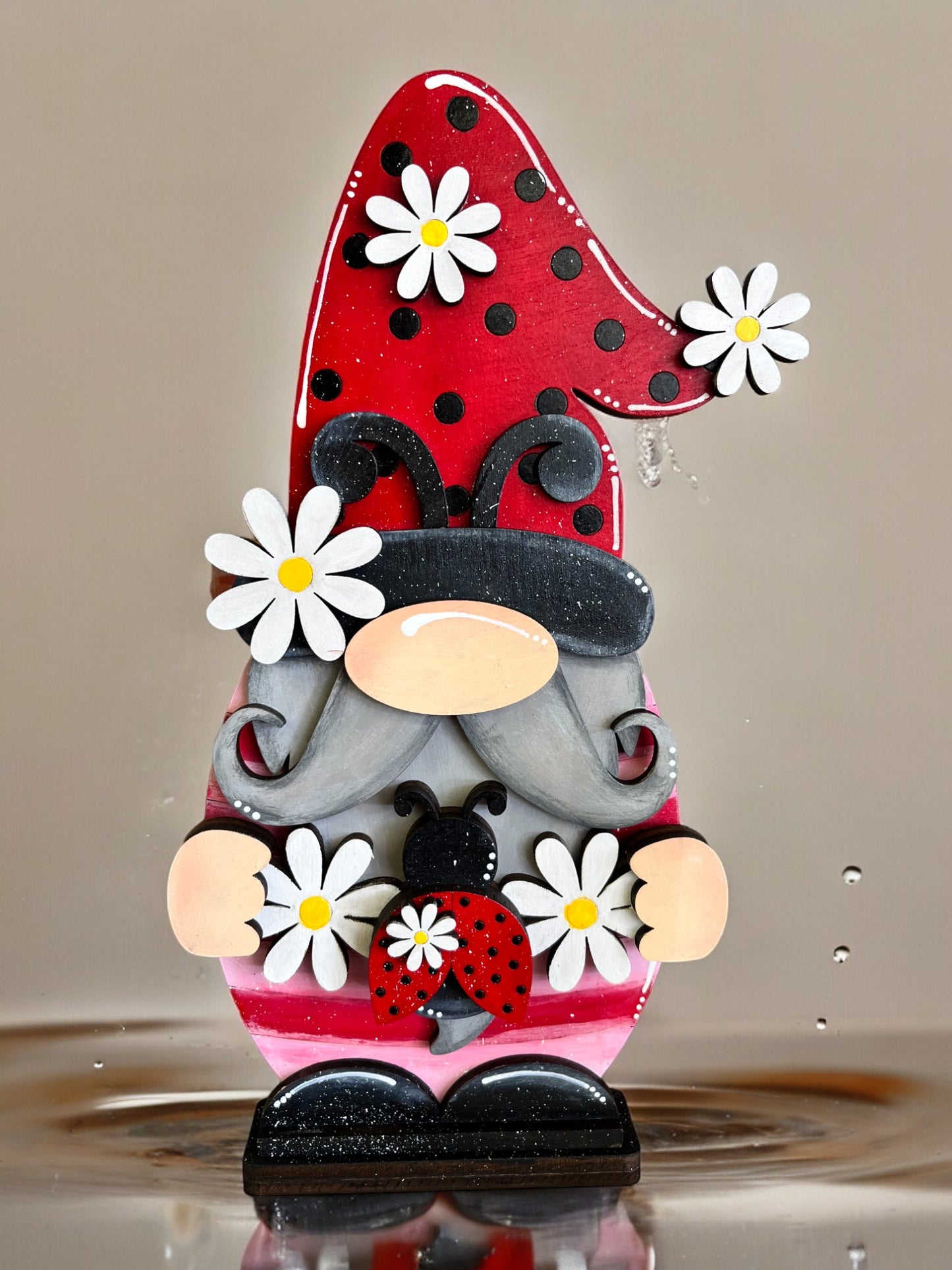 Ladybug gnome