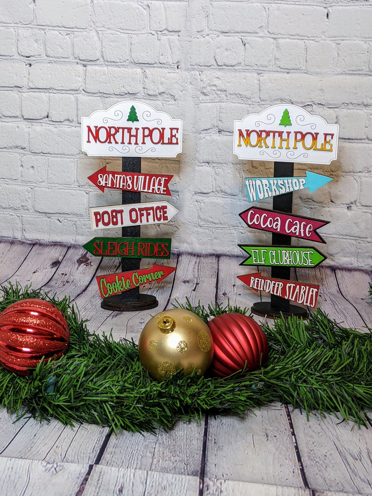 North Pole signs