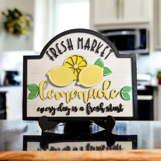Lemonade sign with stand