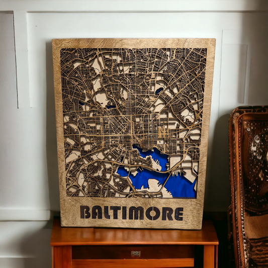 Baltimore City 3-D Map