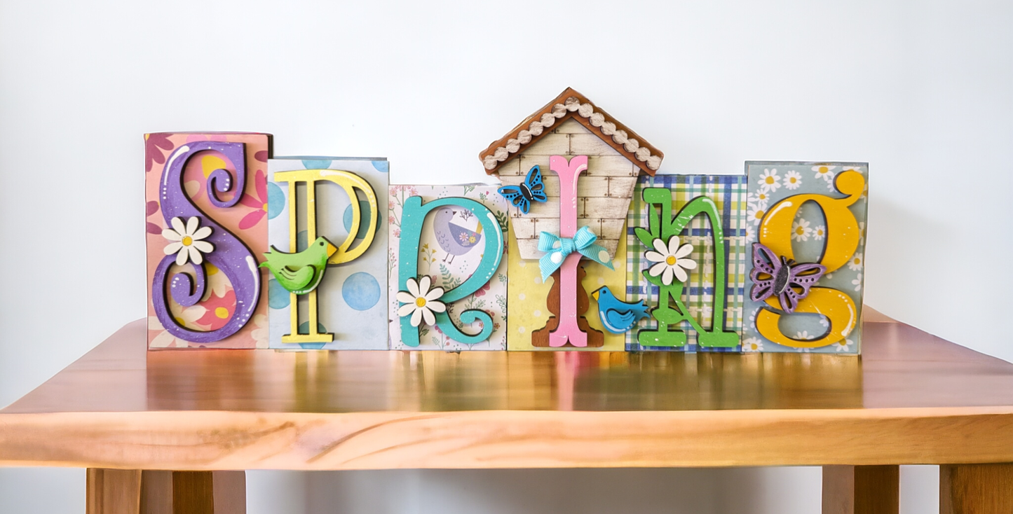 Spring/Summer Word Blocks