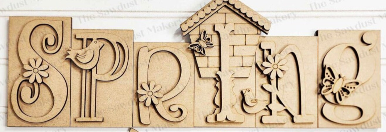 Spring/Summer Word Blocks