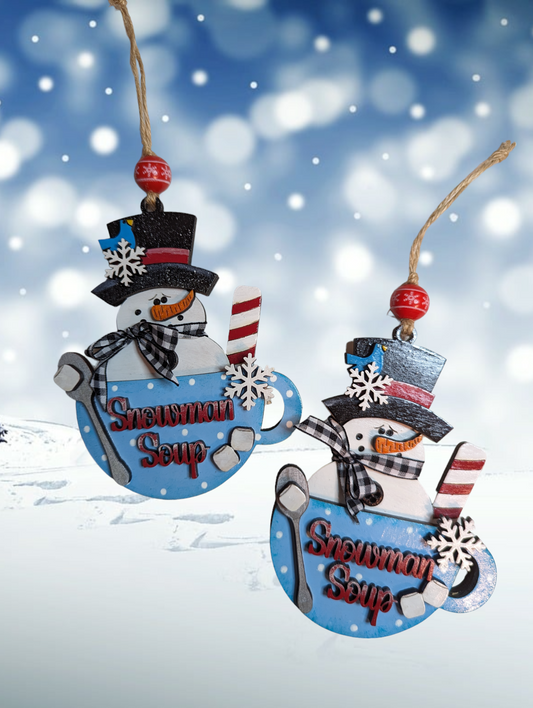 Snowman Soup ornament