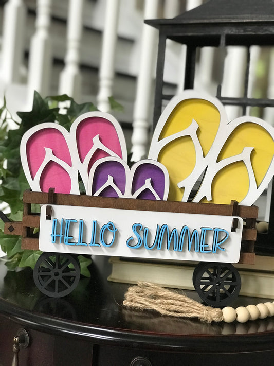 Wagon insert - Hello Summer
