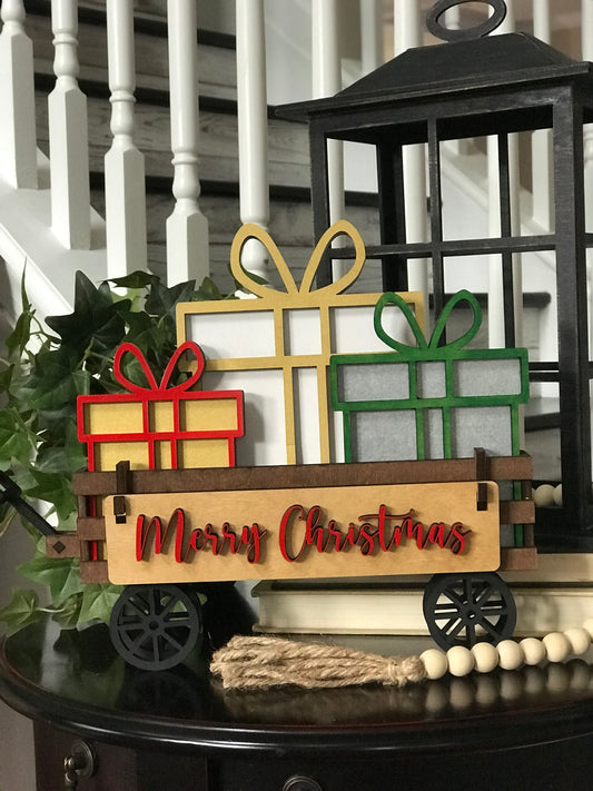 Wagon insert - Merry Christmas