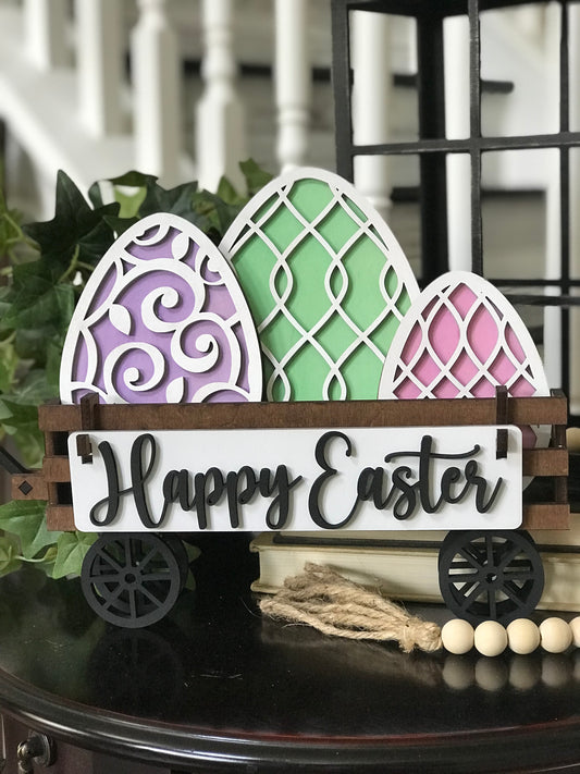 Wagon insert - Happy Easter