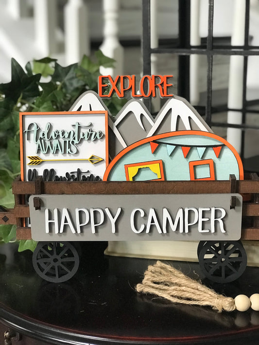 Wagon insert - Happy Camper
