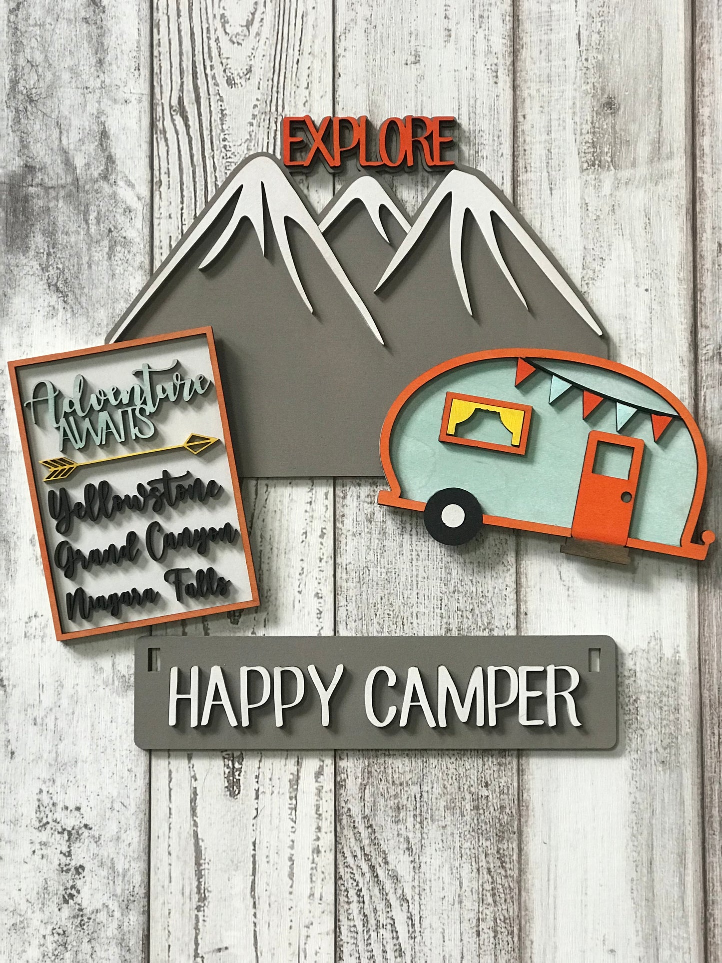 Wagon insert - Happy Camper