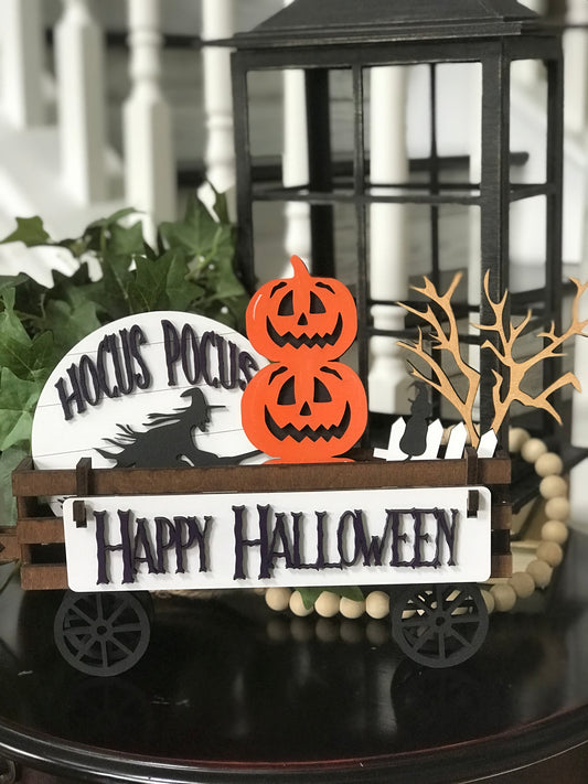 Wagon insert - Happy Halloween Witch