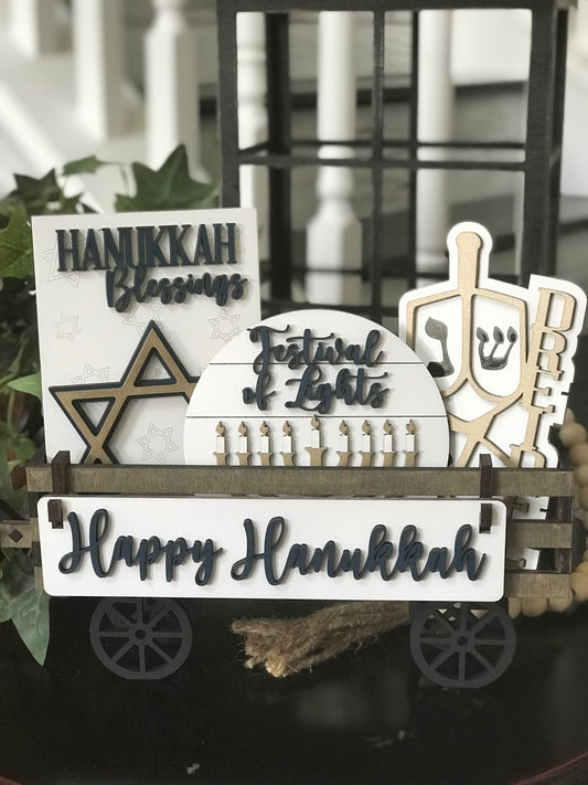 Wagon insert - Happy Hanukkah