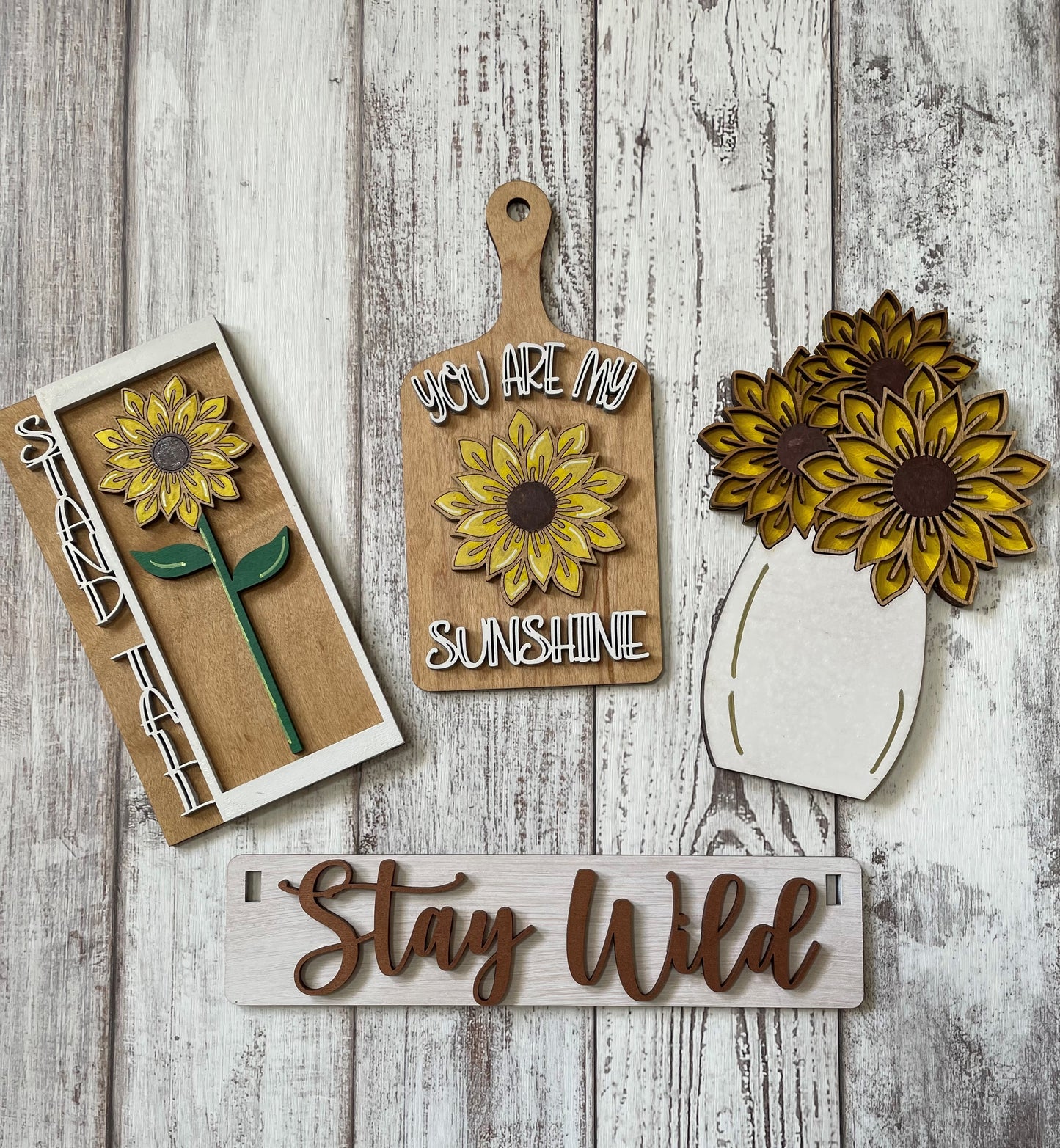 Wagon insert - Stay Wild Sunflowers