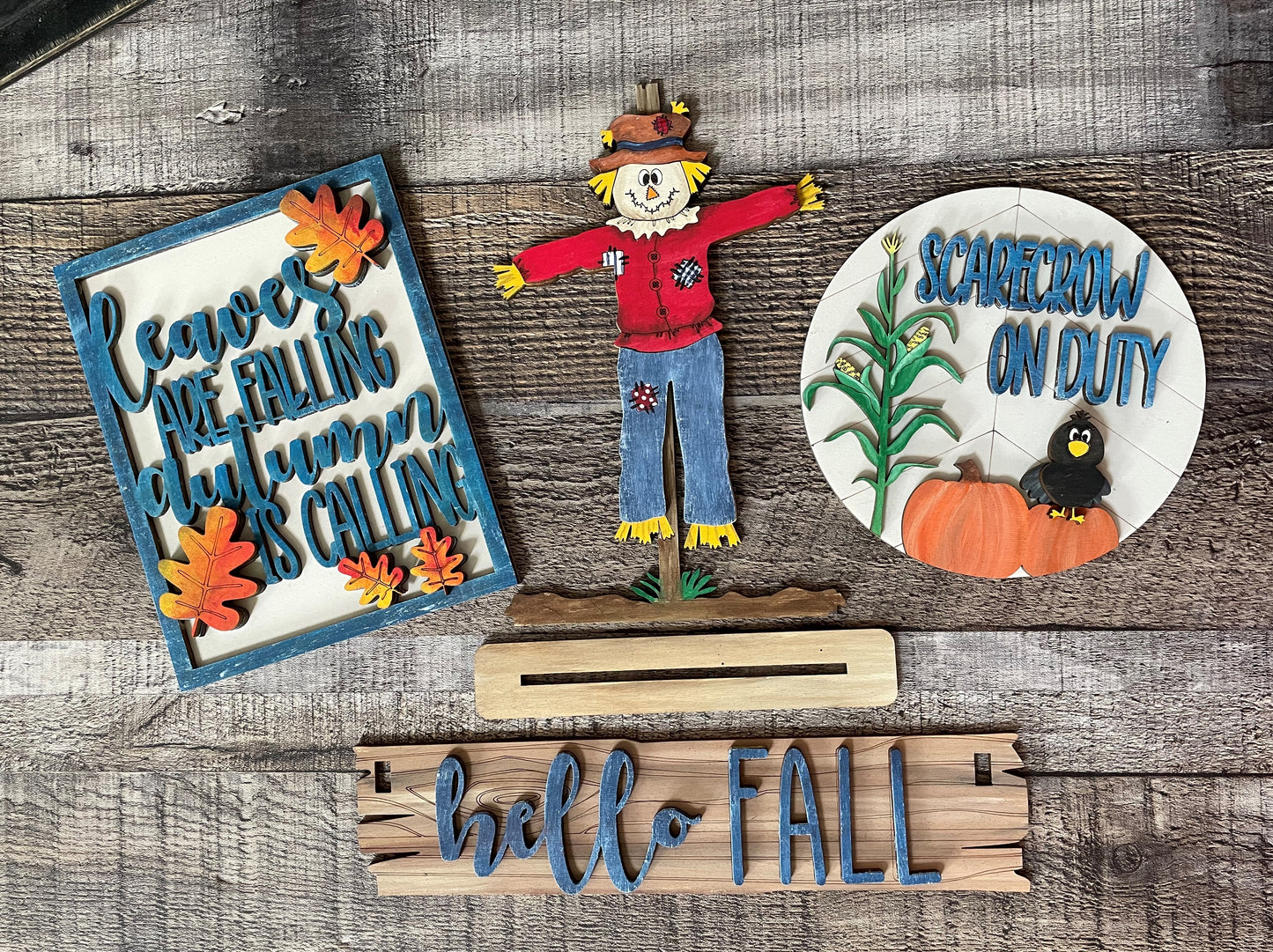 Wagon insert - Fall Scarecrow