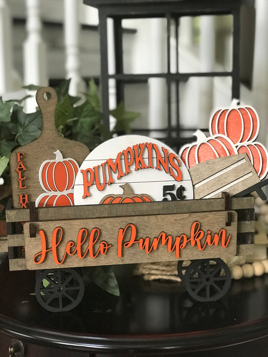 Wagon insert - Hello Pumpkin