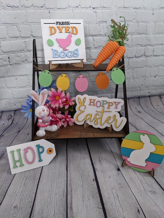 Hoppy Easter tiered tray